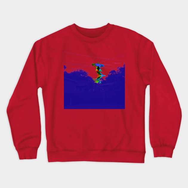 Relaxing Walk On Treetops Crewneck Sweatshirt by The Friendly Introverts